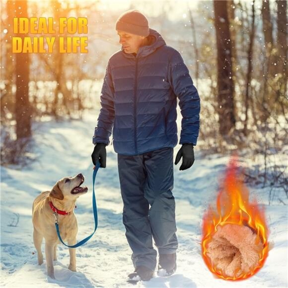 Winter Waterproof Ski Gloves Men Women, Snow Warm Cycling Cold Weather, - Picture 2 of 12